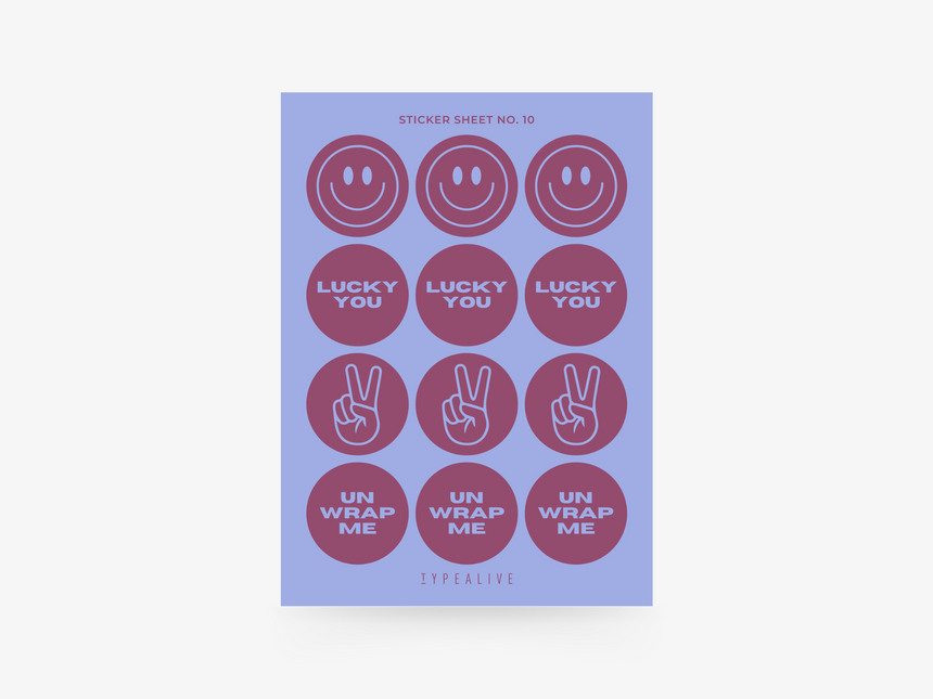 Sticker sheet No. 10