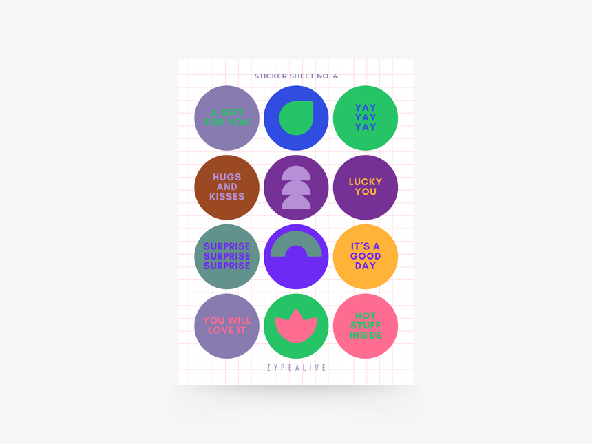 Sticker sheet No. 4