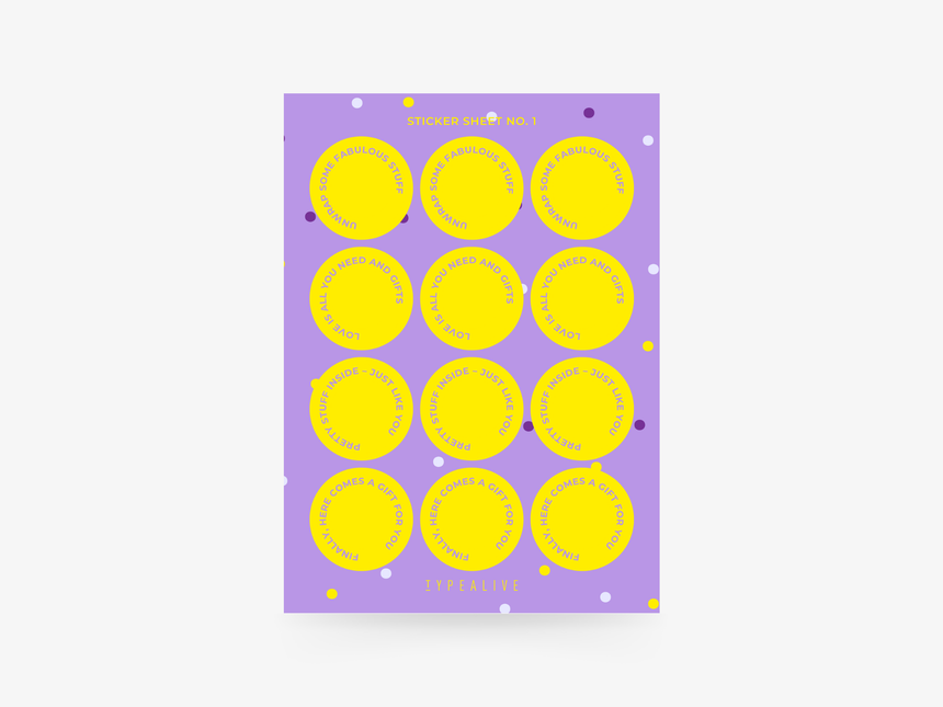 Sticker sheet No. 1