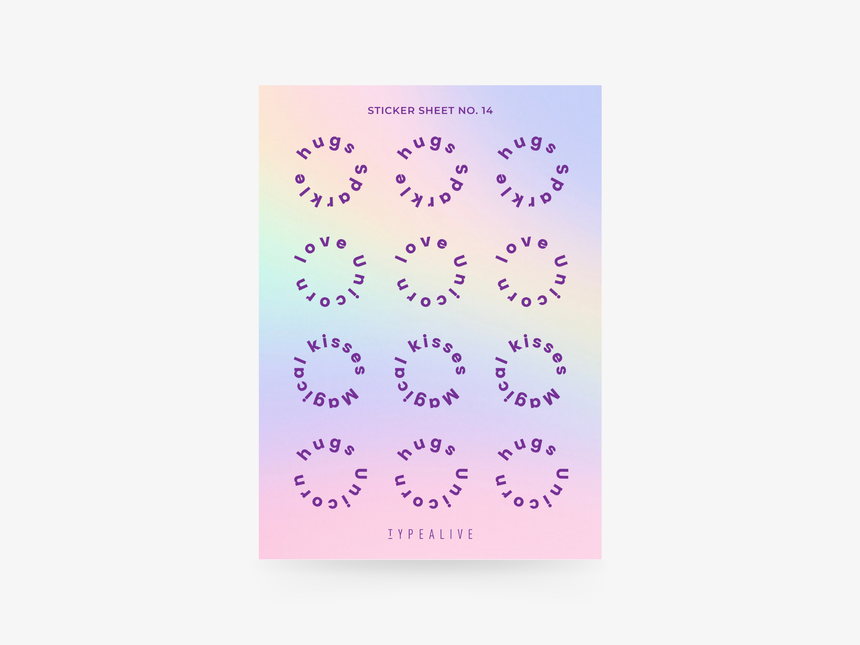 Sticker sheet No. 14