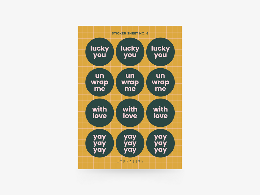 Sticker sheet No. 6