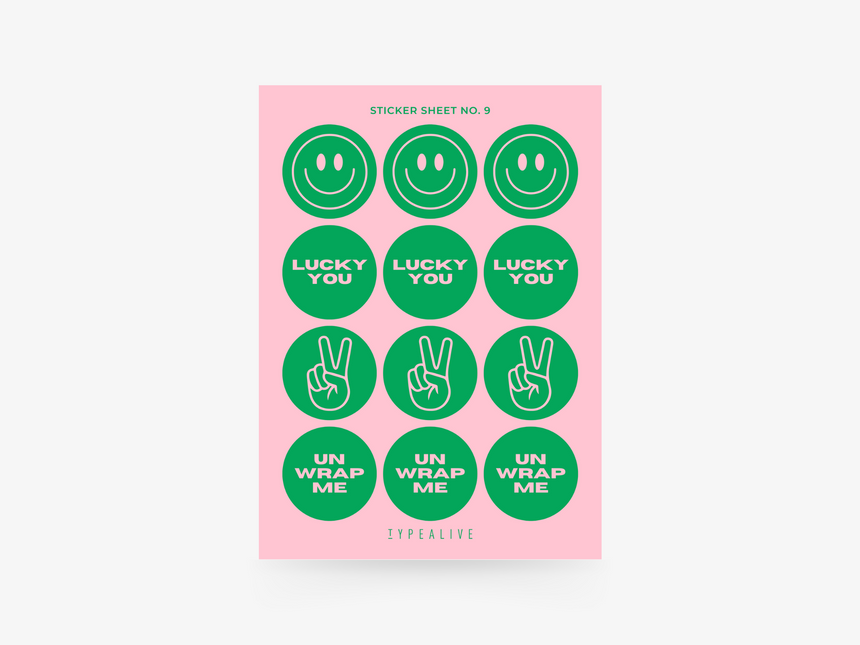 Sticker sheet No. 9