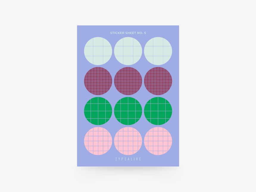 Sticker sheet No. 5