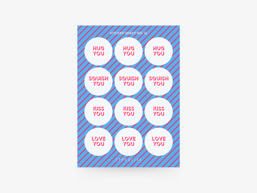 Sticker sheet No. 12