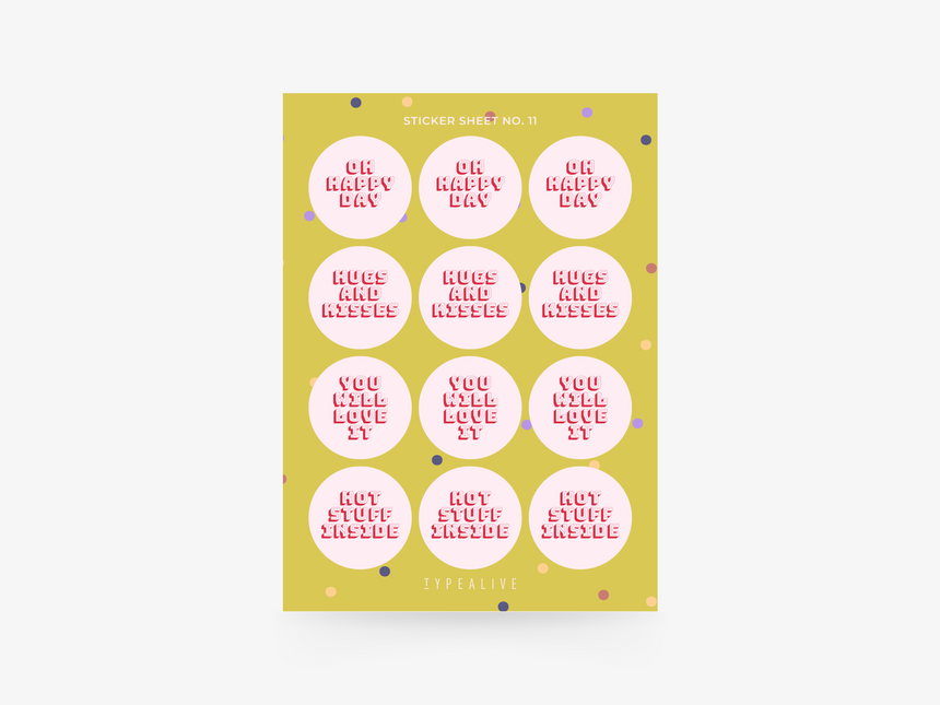 Sticker sheet No. 11