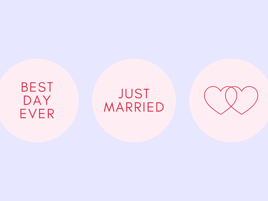 Sticker sheet No. 18 "for the wedding"