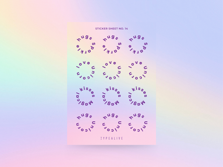 Sticker sheet No. 14