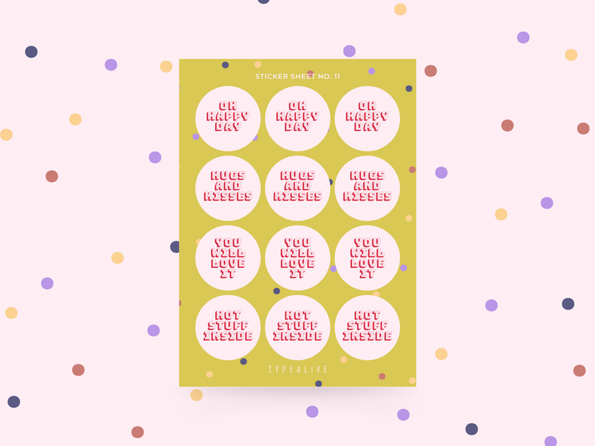Sticker sheet No. 11