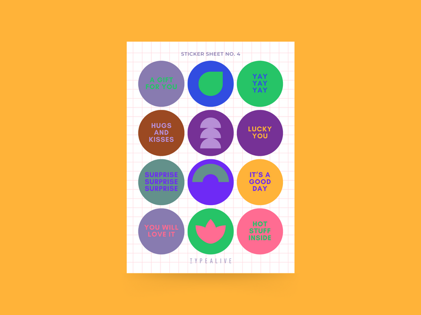 Sticker sheet No. 4