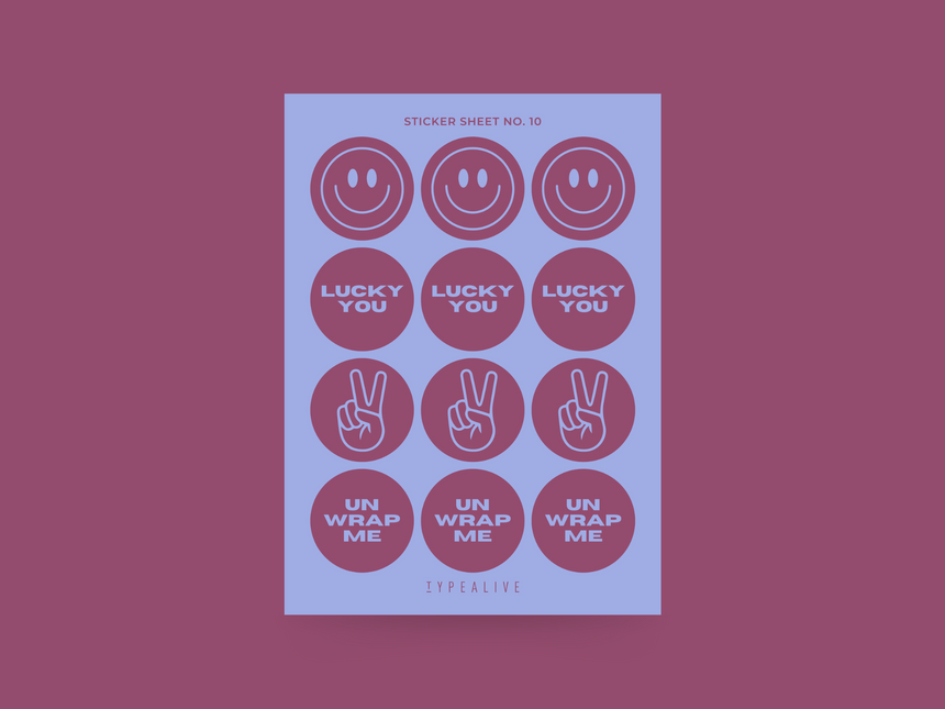 Sticker sheet No. 10