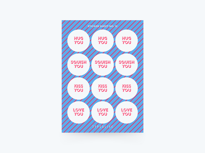 Sticker sheet No. 12