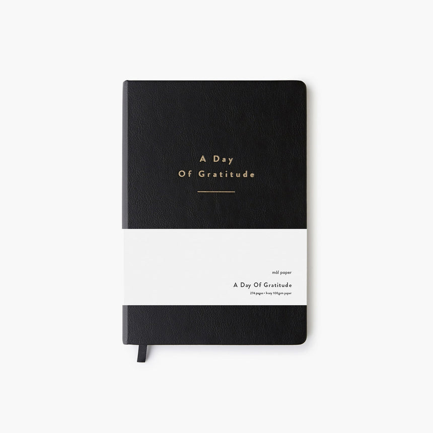 mål paper - Journal "Day of Gratitude / Black"