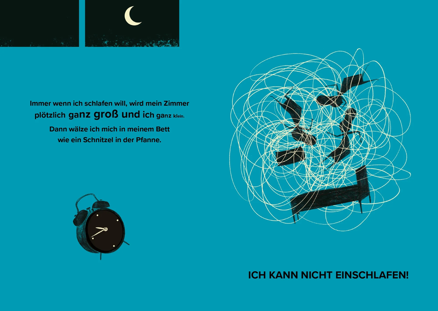 Kleine Gestalten - Kinderbuch "Ich kann nicht einschlafen"