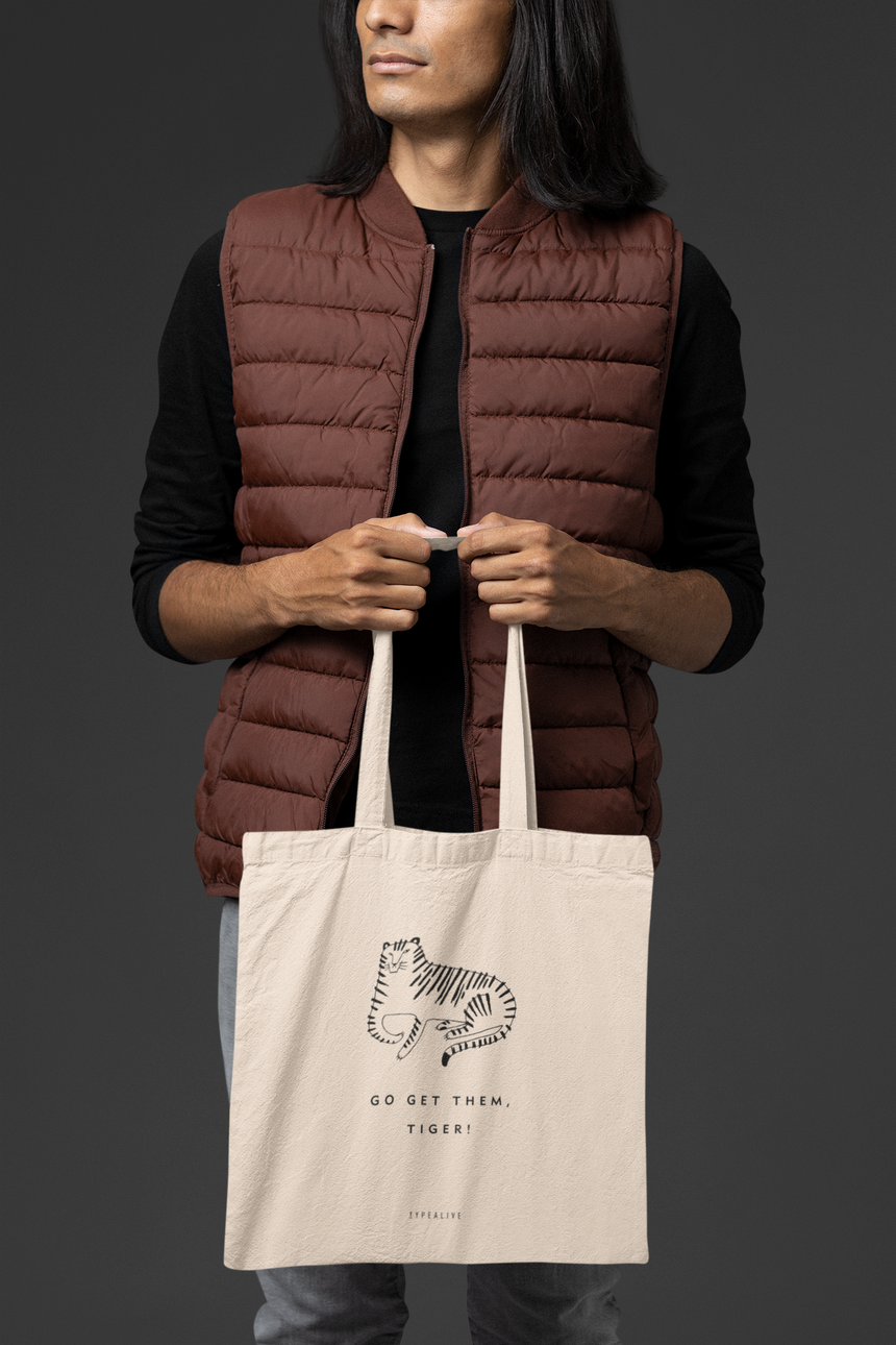 Baumwolltasche / Tiger
