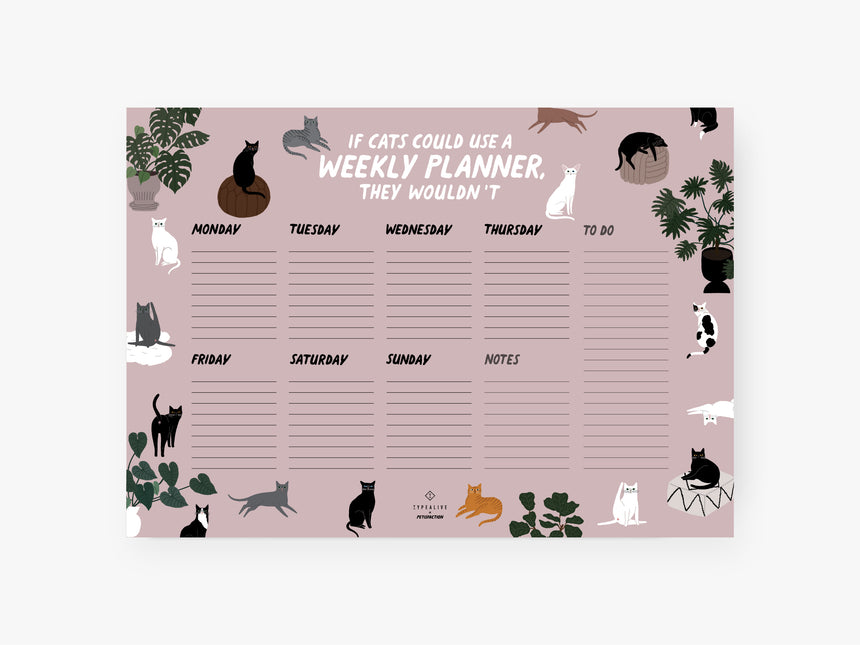 Wochenplaner / Petisfaction "Cats"