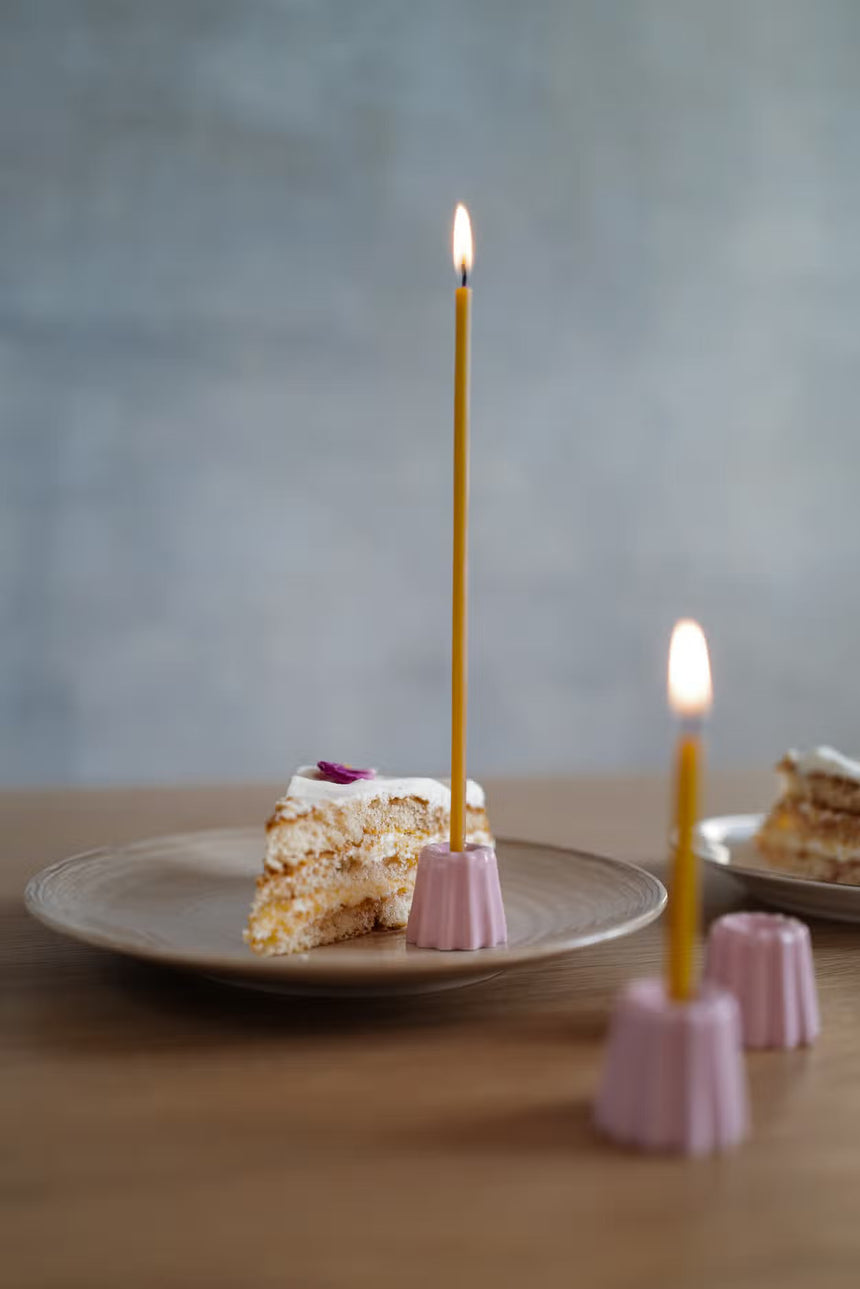OVO Things - Kerzenhalter aus Porzellan "pink"