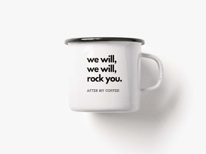 Tasse aus Emaille / Rock You