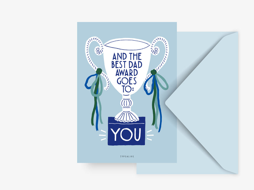 Postkarte / Best Dad Award