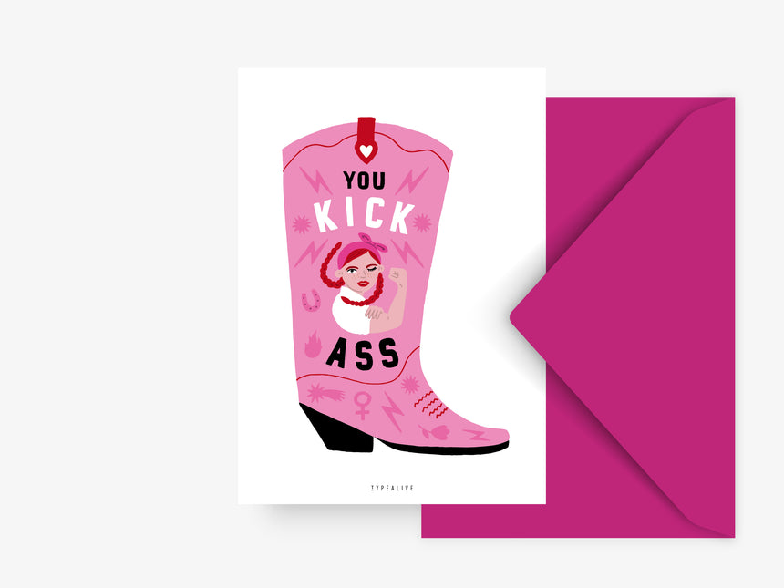 Postkarte / Kick Ass