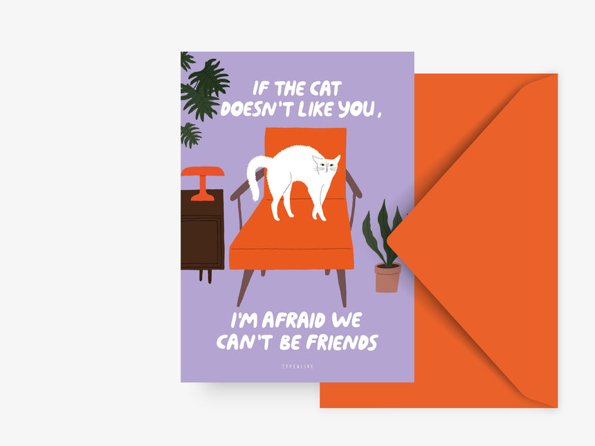 Postkarte / Petisfaction "Cats" Can't Be Friends