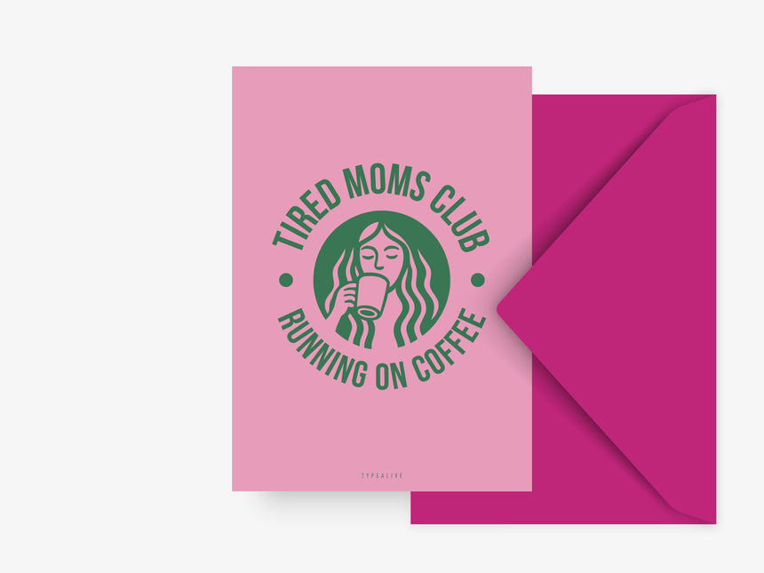Postkarte / Tired Moms