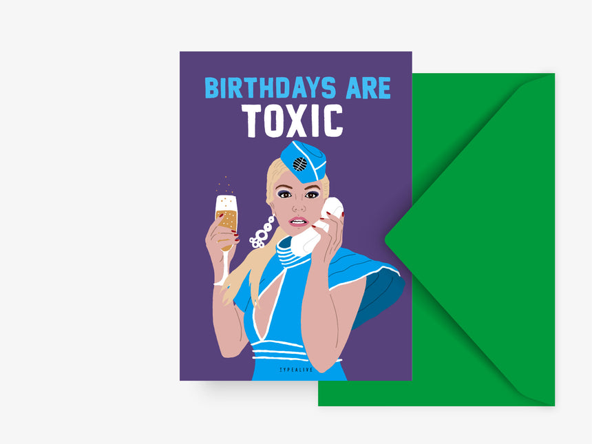 Postkarte / Toxic Birthday