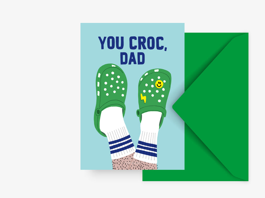 Postkarte / You Croc Dad