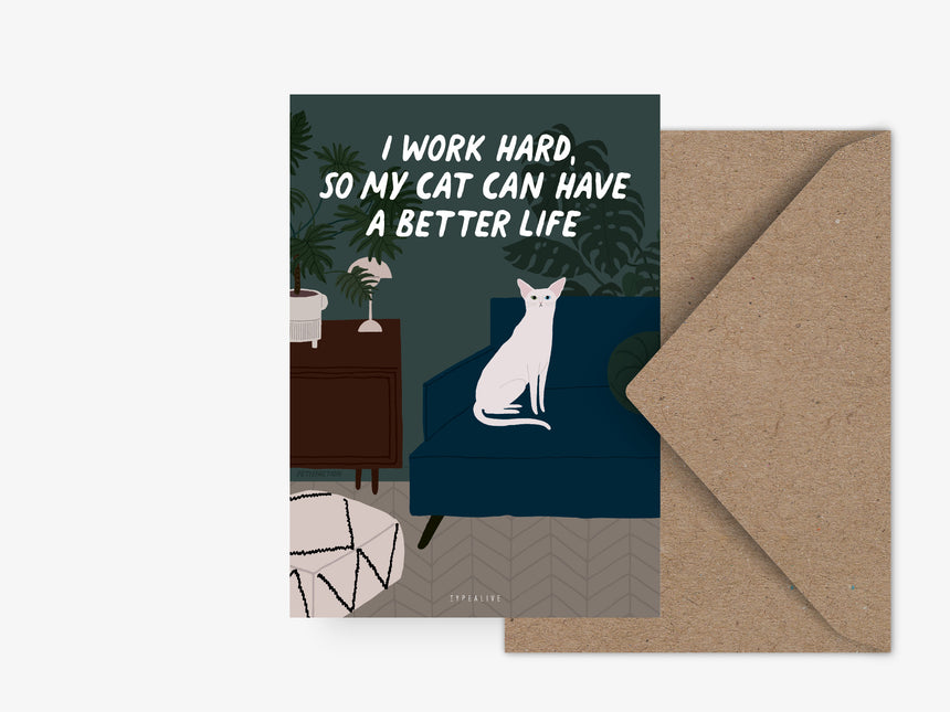 Postcard / Petisfaction "Cats" Better Life