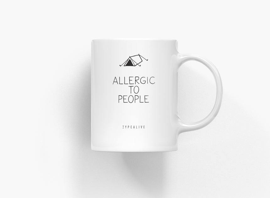 Tasse aus Keramik / Allergic