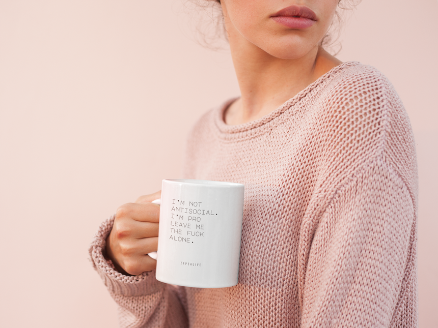 Ceramic mug / Antisocial