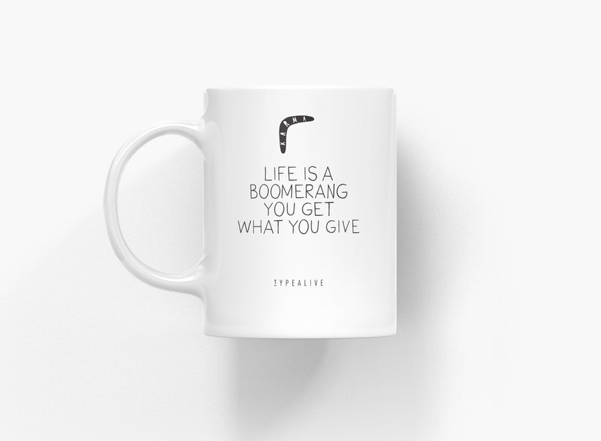 Ceramic cup / boomerang