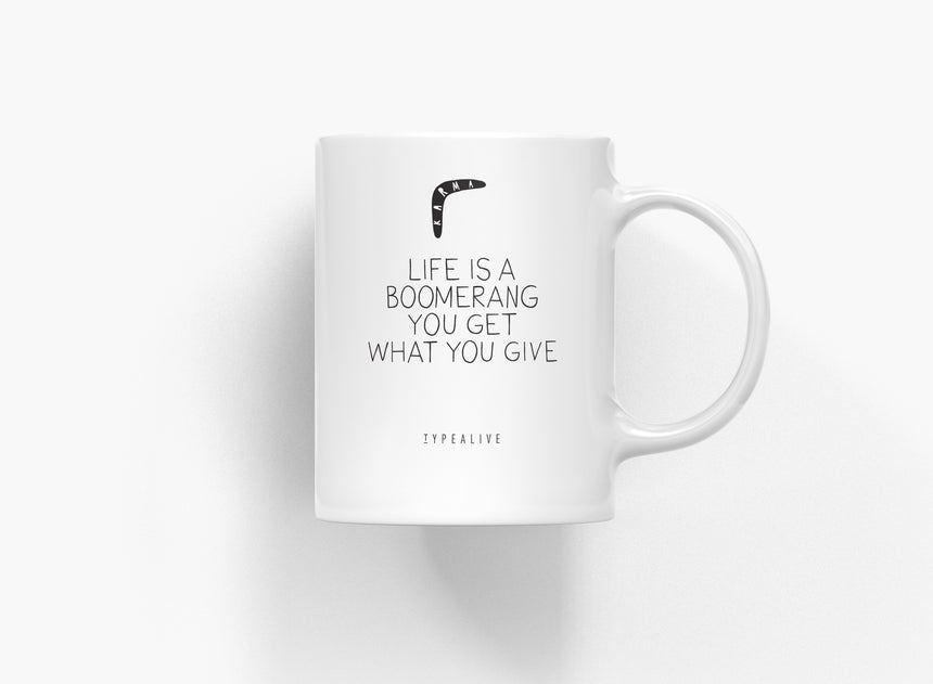 Ceramic cup / boomerang