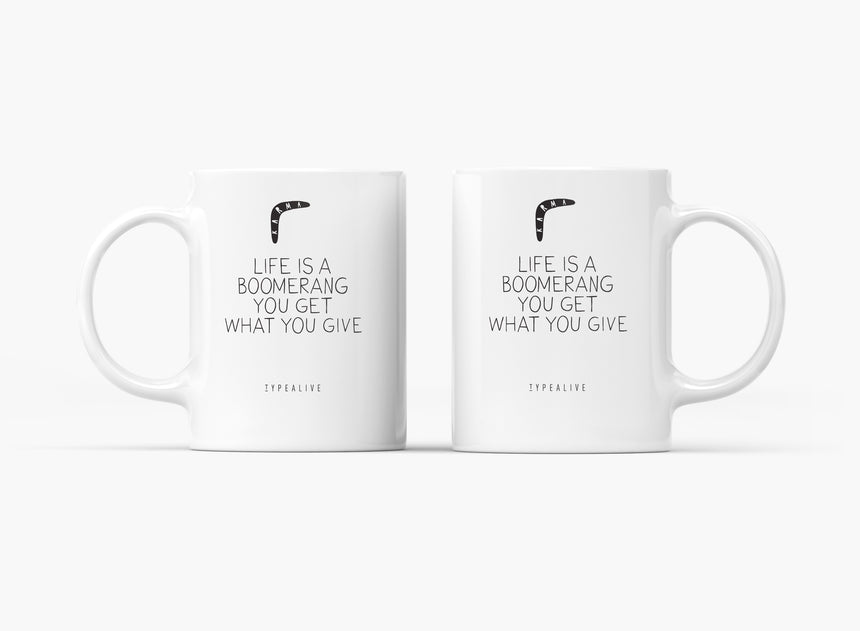 Tasse aus Keramik / Boomerang