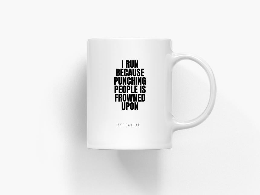 Tasse aus Keramik / I Run