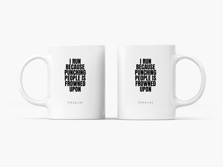 Tasse aus Keramik / I Run