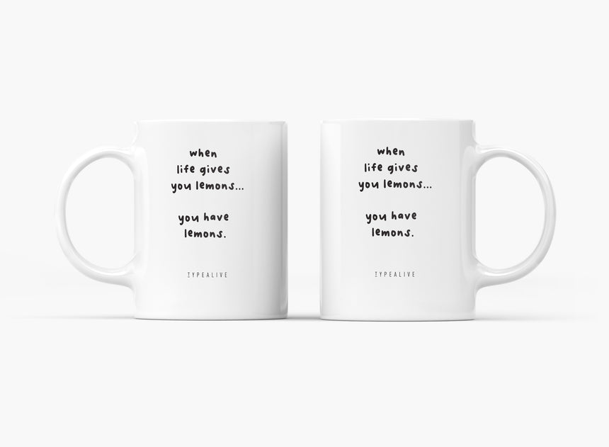 Tasse aus Keramik / Lemons