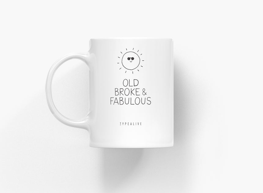 Tasse aus Keramik / Old, Broke &