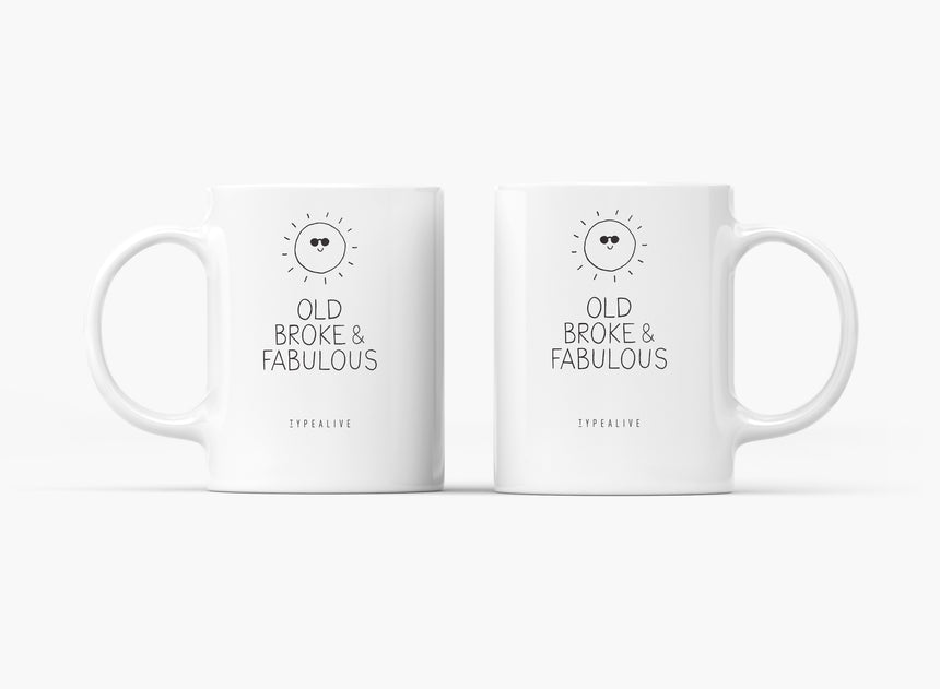 Tasse aus Keramik / Old, Broke &