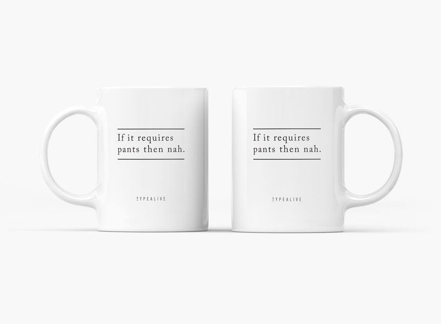 Tasse aus Keramik / Pants