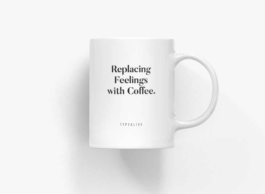 Tasse aus Keramik / Replacing Feelings