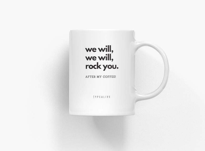 Tasse aus Keramik / Rock You