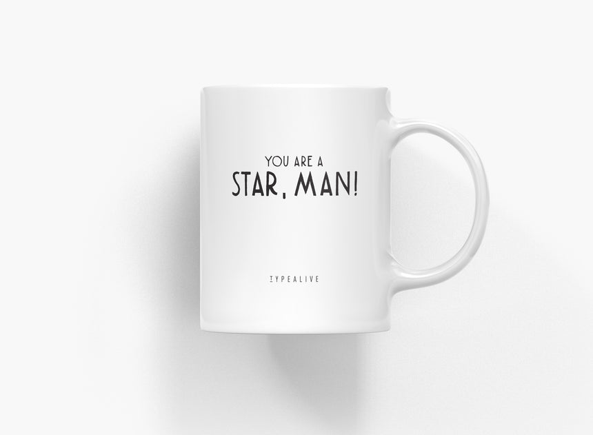 Tasse aus Keramik / Star Man