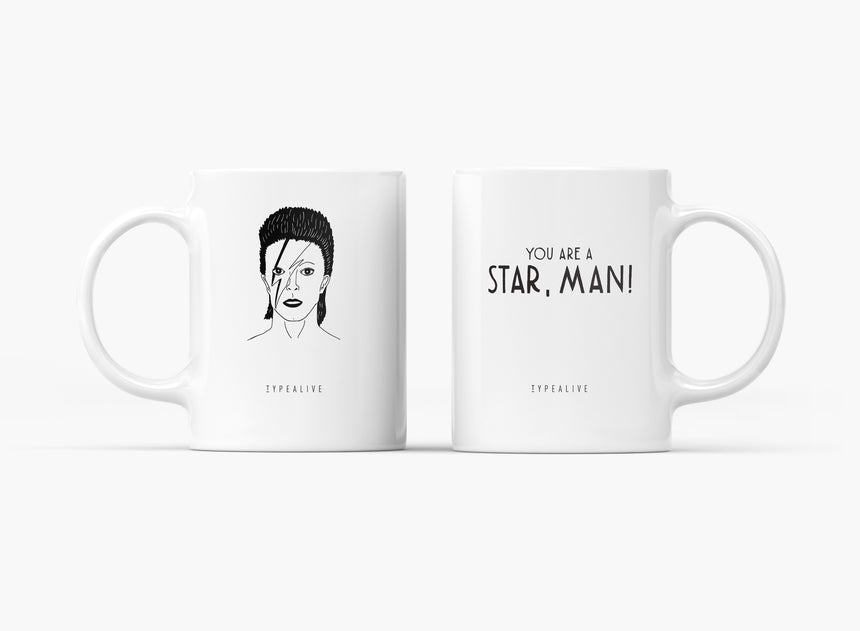 Tasse aus Keramik / Star Man