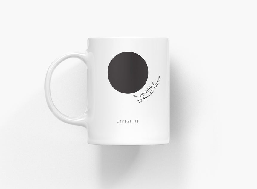 Tasse aus Keramik / Wormhole