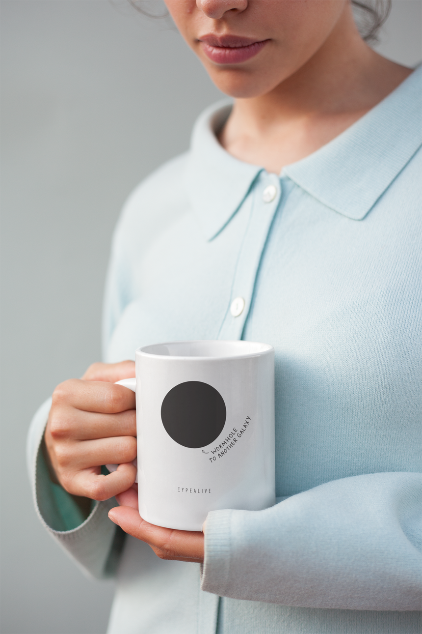 Tasse aus Keramik / Wormhole