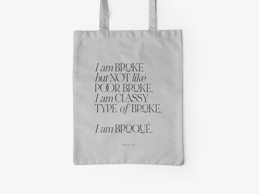 Cotton bag / broqué