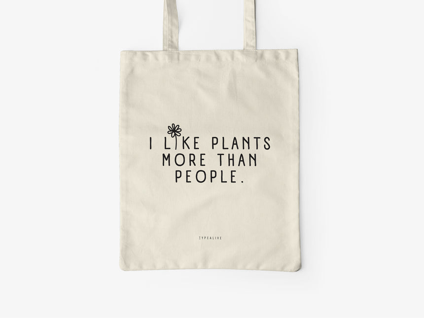 Baumwolltasche / I Like Plants