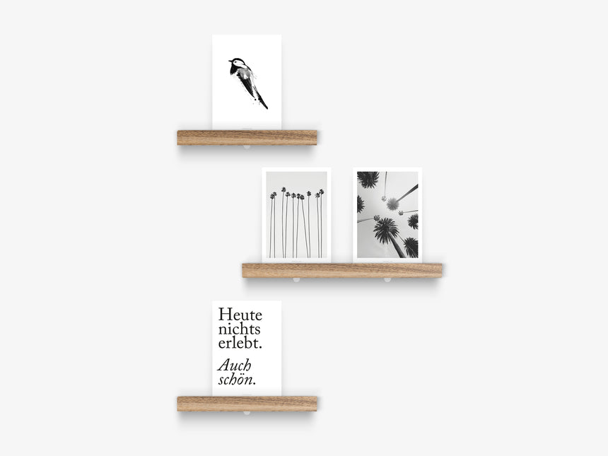 Postcard bar / oak (various formats)