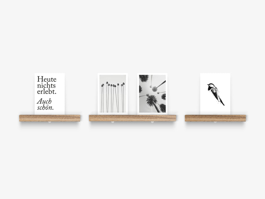 Postcard bar / oak (various formats)