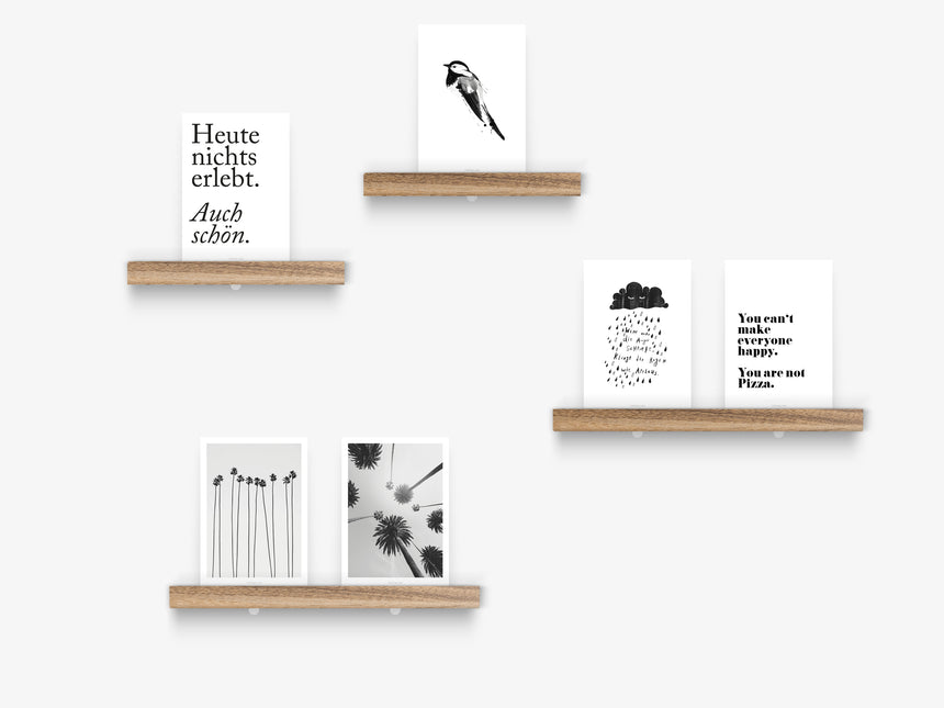 Postcard bar / oak (various formats)